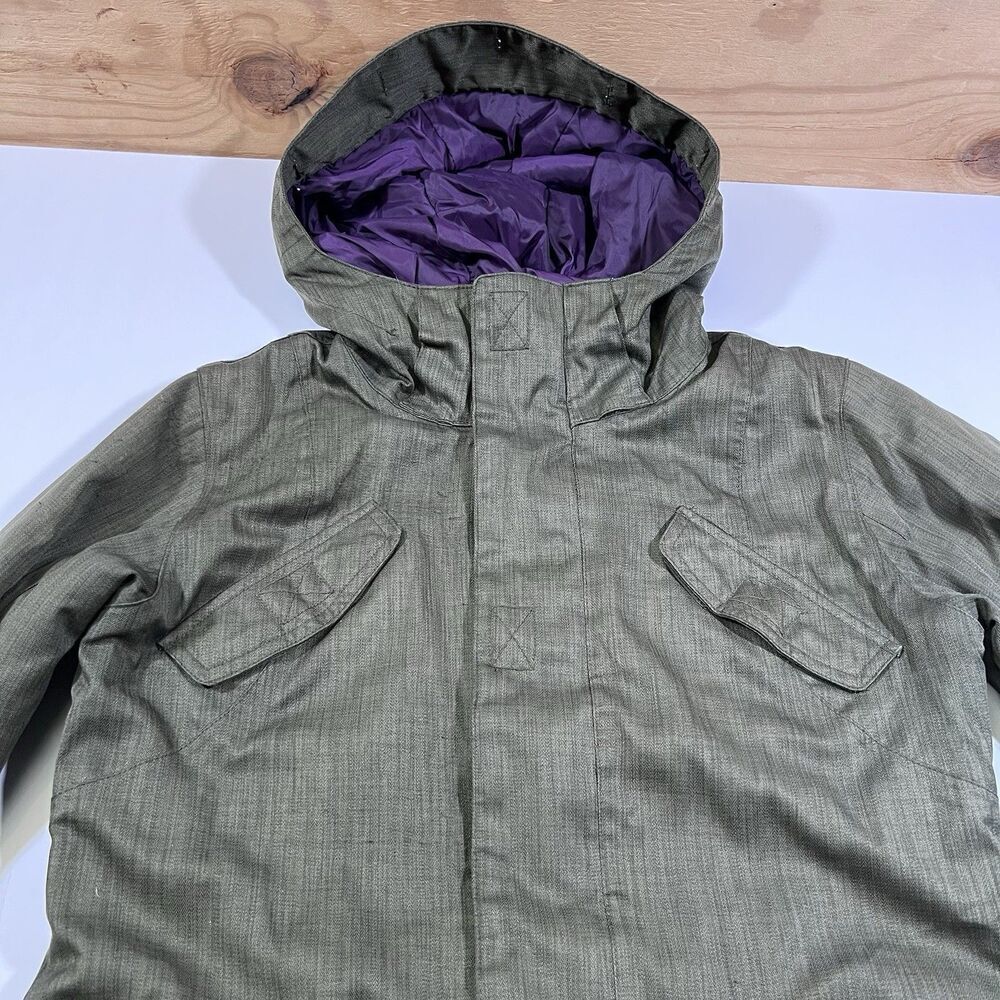 Burton White Collection Dryride Ski Snowboard Jacket Men's Small *READ* - Picture 6 of 14